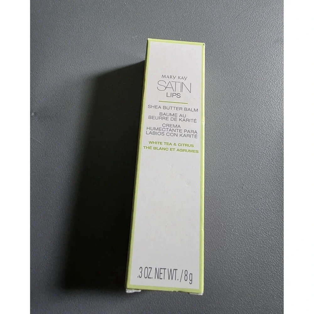 Mary Kay Satin Lips Shea Butter Balm White Tea & Citrus .3 oz 8g Lip Treatment